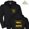 Bluza Męska Men´s Authentic Zipped Hood Jacket z Własnym Nadrukiem