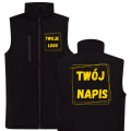 Bezrękawnik Softshell Męski z Haftem SOFTVEST