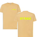 Koszulka Piaskowa z Nadrukiem "STRAŻ" Neon Yellow