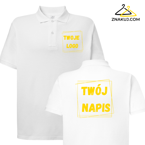 Koszulka Polo Męska z Własnym Nadrukiem PORA 240