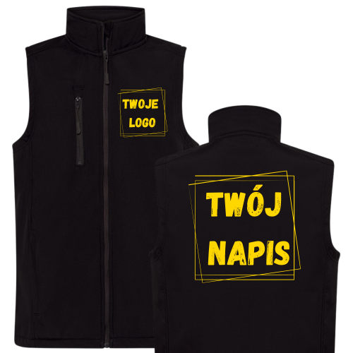 Bezrękawnik Softshell Męski z Nadrukiem SOFTVEST