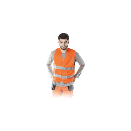 KAMIZELKA OSTRZEGAWCZA ORANGE z Własnym Nadrukiem