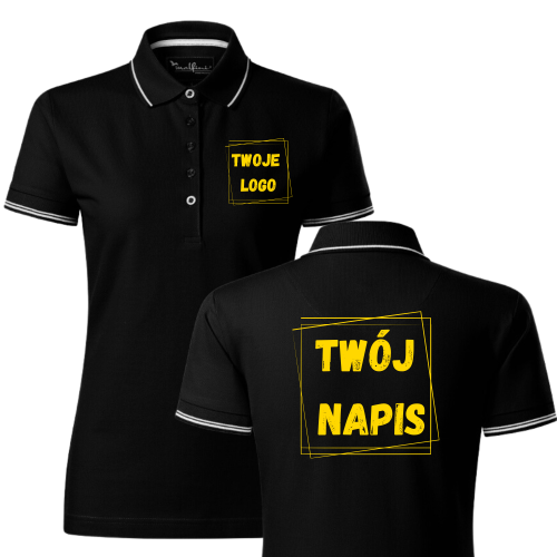 Koszulka Polo Damska z Własnym Haftem PERFECTION PLAIN