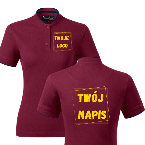 Koszulka Polo Damska z Własnym Haftem DIAMOND