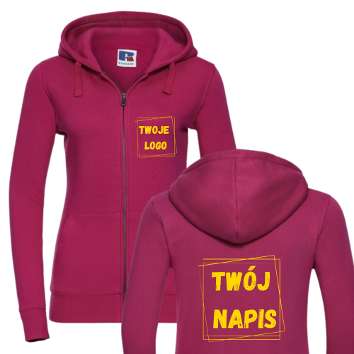Bluza Damska Ladies´ Authentic Zipped Hood Jacket z Własnym Haftem
