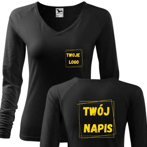 Koszulka Damska z Własnym Nadrukiem ELEGANCE